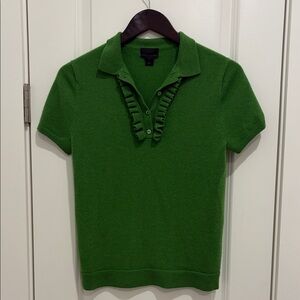 J. Crew Italian Cashmere Sweater in Vibrant Green